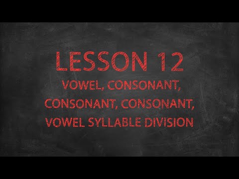 Sound It Out Episode #12 - Vowel, Consonant, Consonant, Consonant, Vowel Syllable Division