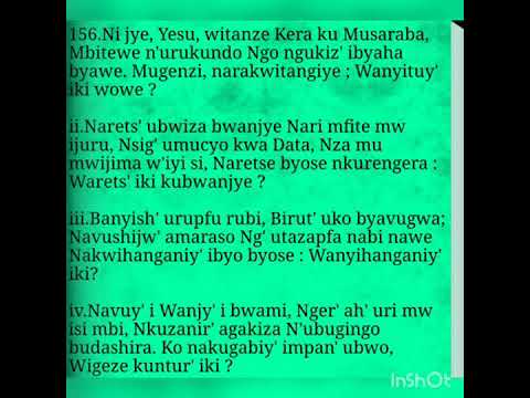 Ninjye, Yesu, witanze kumusaraba