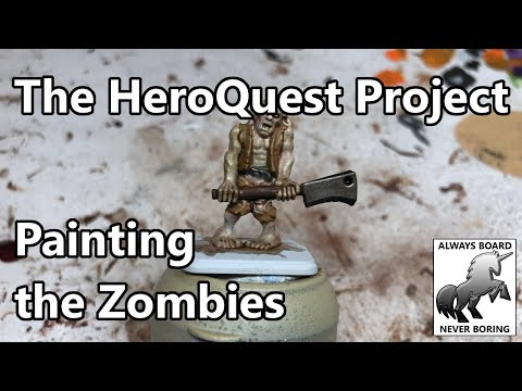 Painting Guide for HeroQuest Zombies | How to Paint Undead Enemies | HeroQuest Restoration Project