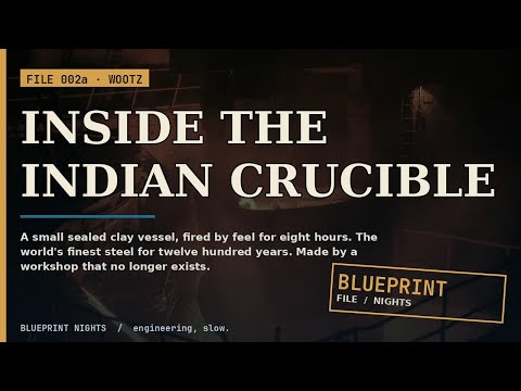 How the Lost Steel Was Actually Made: Wootz & Indian Crucibles | Sleep Doc