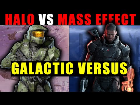 Halo vs Mass Effect in ALL OUT WAR -- Who Would Win? | Galactic Versus