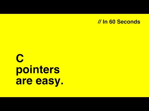 Learn C POINTERS in 60 Seconds