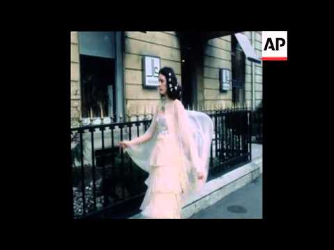 SYND 25 1 77 CREATIONS FROM JEAN LUIS SCHERRER AND SHIAPERRELLI PRESENTED IN PARIS