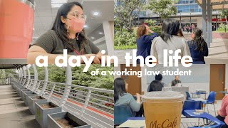 a day in the life of a working law student ⚖️ law school diaries