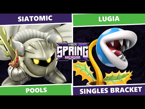 Spring Arcadian 2023: Pools - Siatomic (Meta Knight) Vs Lugia (Piranha Plant) SSBU Singles