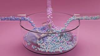 21,000 Colored Balls Coming Throw 4 pipes in Blender || Blender || Ball Run Animation 3d