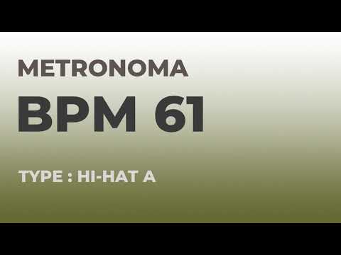 메트로놈 | BPM 61 | Metronome | Type : Hi-Hat A