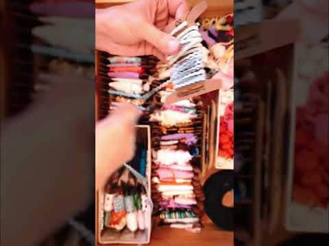 😍 I organized my sewing room and the ribbon drawer is now the most aesthetic thing. #sewing