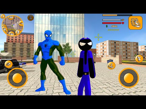 Süper Kahraman Çöp Adam Polis Oyunu - Stickman Policeman Miami Hero #6 - Android Gameplay