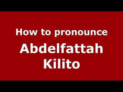 How to pronounce Abdelfattah Kilito (Arabic/Morocco) - PronounceNames.com