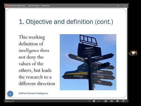 Artificial General Intelligence with Professor Pei Wang, Lecture 8 out of 8