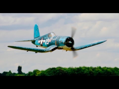 GIANT 1/4 SCALE 250cc MOKI 110" COMP ARF RC F4-U CORSAIR MIKE - WILLIS WARBIRDS FIGHTER MEET - 2016