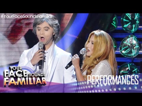 Your Face Sounds Familiar: Sam Concepcion and Jolina Magdangal as Andrea Bocelli and Celine Dion
