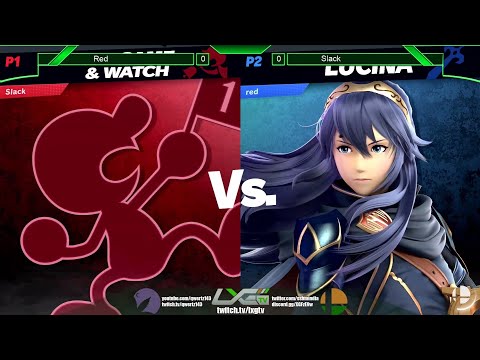 Slack (Game & Watch) vs Red (Lucina) - Smash Ultimate @ LXG 16