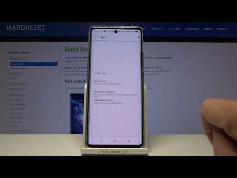 Open Apps Settings and Change Default Browser - TCL 20 Pro 5G