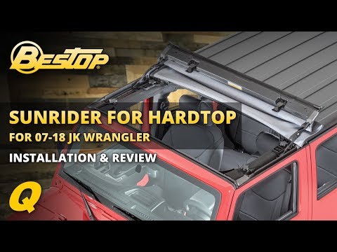 Bestop Sunrider for Hardtop Jeep Wrangler JK & JKU  Install