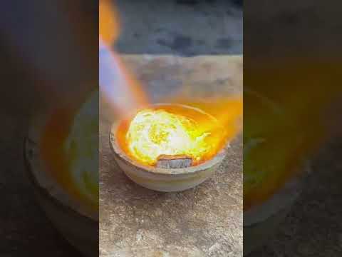 Melting silver & copper  at once🔥🔥