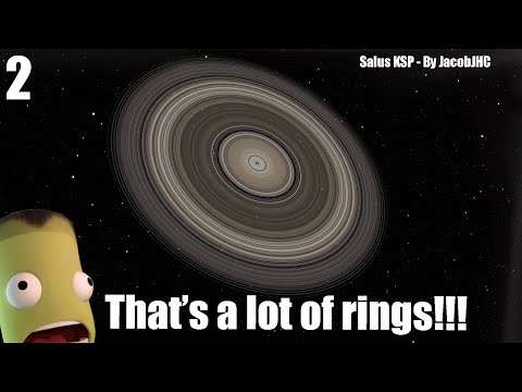 Sending crew to a planet with GINORMOUS rings (KSP)