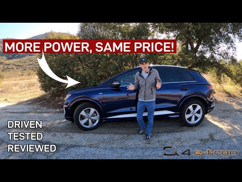 The 2025 Audi Q4 e-tron has MORE POWER, MORE RANGE and the SAME PRICE!