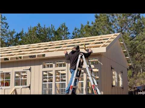 Building My Kitchen Roof | Living Off Grid Ep 46