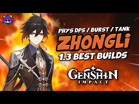 ZHONGLI GOT REWORKED 💪 Best Zhongli Builds After 1.3 - Artifacts, Weapons, Showcase | Genshin Impact