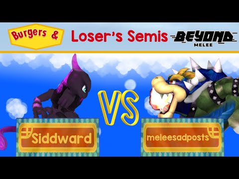 Siddward vs meleesadpost -  Loser's Semis - Burgers and Beyond Melee 1