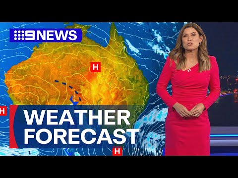 Australia Weather Update: Sunshine with light to moderate southwesterly winds | 9 News Australia