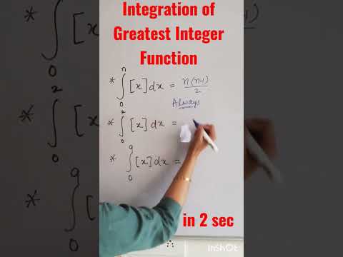 DEFINITE INTEGRAL OF GREATEST INTEGER FUNCTION|SHORT TRICK|FOR IITJEE/NDA/PGT/TGT/CLASS12 #ytshorts