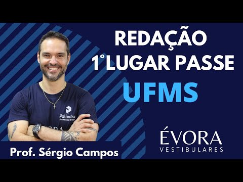 Redação 1ºLUGAR passe UFMS - Prof. Sérgio Campos.