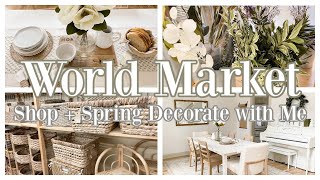 WORLD MARKET SHOP WITH ME | HOME DECOR HAUL | COTTAGE FARMHOUSE DECORATING IDEAS | SPRING 2022