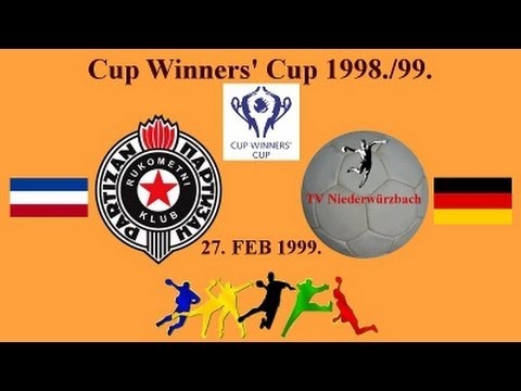 Handball гандбол RK Partizan TV Niederwürzbach 1998/99. Cup Winners' Cup rukomet 핸드볼 balonmano