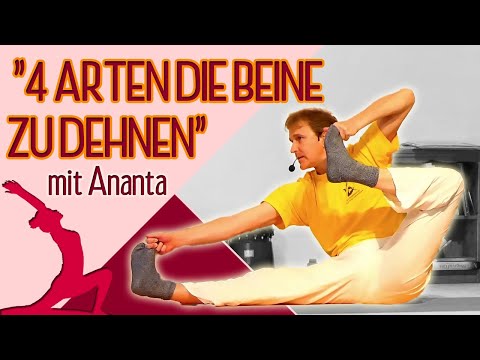 "4 Arten die Beine zu dehnen" Mittelstufe mit Ananta - Yoga Vidya Live - 16:15 - 23.02.2021