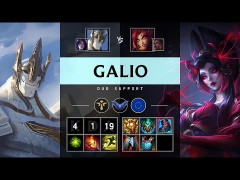 Galio Support vs Zyra - EUW Diamond Patch 25.14