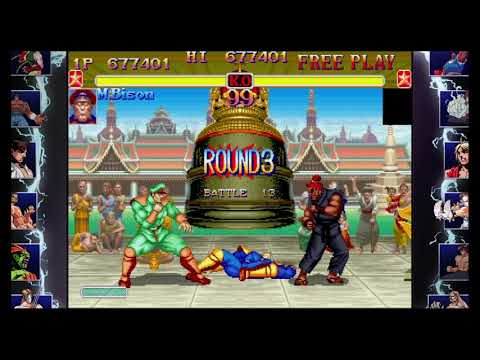 Super Street Fighter 2 turbo Bison vs Akuma