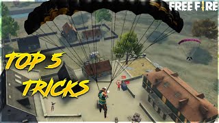 Top 5 unknown Tricks To surprise your friends and enemies || tricks and tips for free fire #8