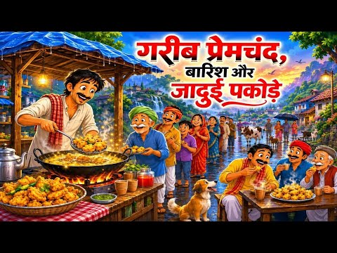 Barish Mein Gareeb Ke Jadui Pakode Hindi Kahaniya ToonShow Hindi