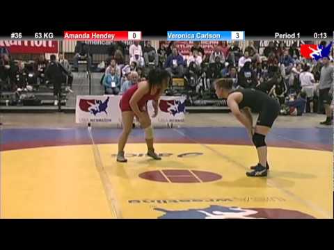 2011 U.S. Open FRI WM 63 KG: Amanda Hendey vs. Veronica Carlson Champ. Round 3