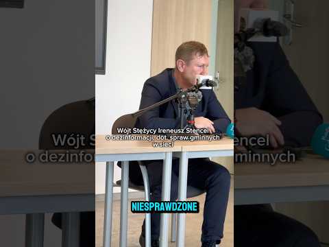 Więcej wkrótce na Kaszubski24.pl! #kaszuby #stężyca #konferencjaprasowa #dezinformacja #wójt