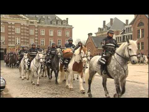 Entraînement de l'Escorte Royale avant la venue du Président allemand