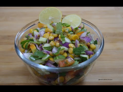 CORN AND VEGETABLE SALAD | Healthy Tasty American Corn Salad Recipe