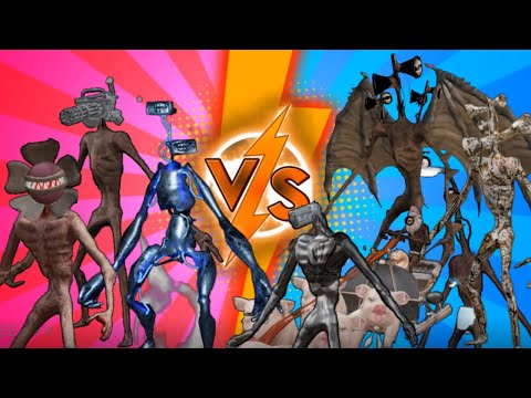 Team Siren Head vs Siren Head level up boss #1 Siren Head Gun VS Siren Head Demon