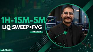Likidite Avı + FVG Stratejisi | 1H → 15M → 5M Price Action Anlatımı