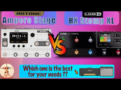 Ampero Stage vs Line 6 HX Stomp XL: which one is the best for your needs? (vs real tube amps)