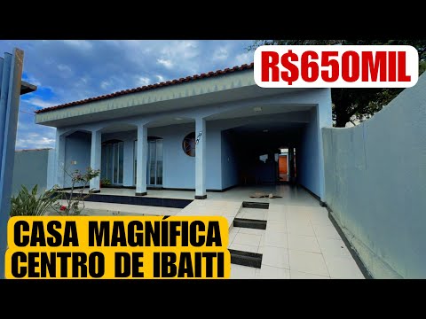 CASA ESPETACULAR NO CORAÇÃO DE IBAITI-PR OPORTUNIDADE POR R$650MIL