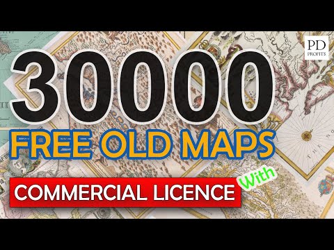Public Domain Maps - 30000 Old Maps - Free Download for POD, Etsy, Amazon, KDP, Creative Fabrica
