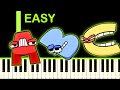 ALPHABET ABC SONG EASY Piano Tutorial