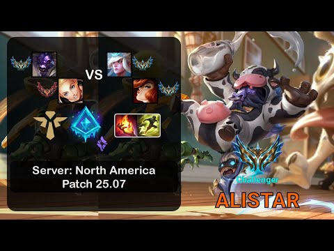 Alistar Support + Lux vs Janna + Miss Fortune - NA Challenger - Patch 25.07