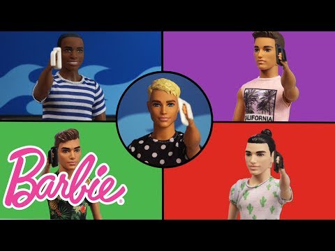 Mattel BARBIE Fashionistas lėlė Kenas, 3 asort, DWK44 video