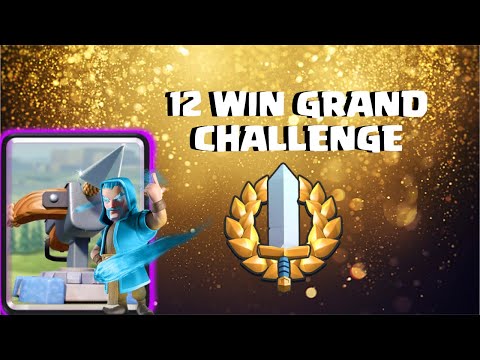 12 Win Grand Challenge With Icebow! - Clash Royale Gameplay