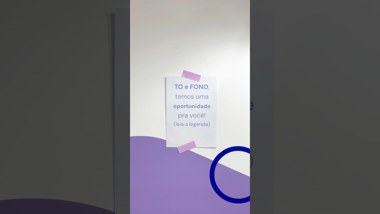 T.Os e Fonos temos uma oportunidade para você! #fono #to #terapeutaocupacional #fonoaudiologia